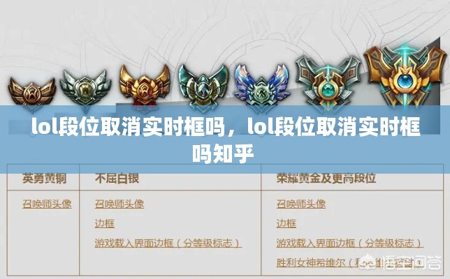 lol段位取消實(shí)時(shí)框嗎，lol段位取消實(shí)時(shí)框嗎知乎 