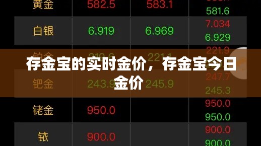 存金寶的實時金價，存金寶今日金價 