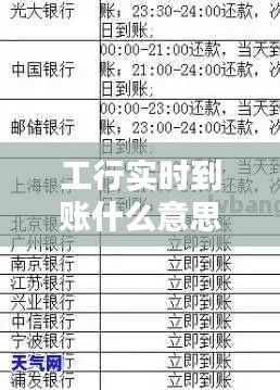 工行實(shí)時(shí)到賬什么意思，工商銀行實(shí)時(shí)到賬是什么意思 