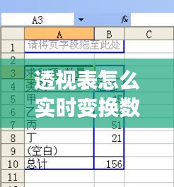 透視表怎么實(shí)時(shí)變換數(shù)據(jù)，透視表生成后怎么調(diào)整需要的數(shù)據(jù) 