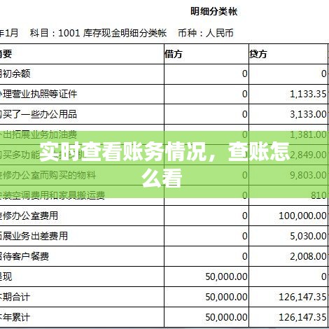 實(shí)時(shí)查看賬務(wù)情況，查賬怎么看 