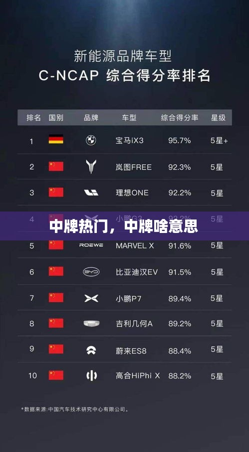 中牌熱門，中牌啥意思 