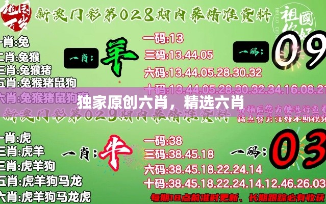 獨家原創(chuàng)六肖，精選六肖 