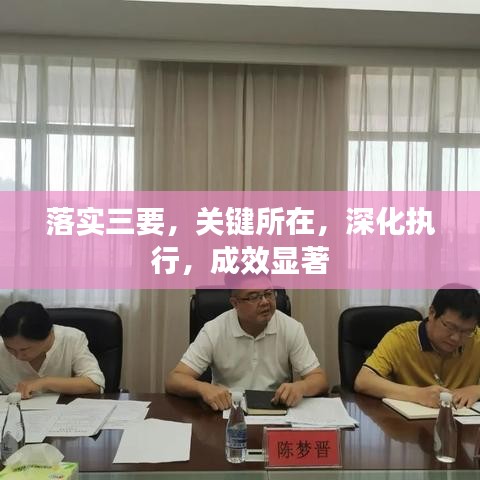落實三要，關鍵所在，深化執(zhí)行，成效顯著