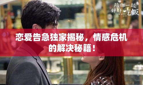 戀愛告急獨家揭秘，情感危機的解決秘籍！