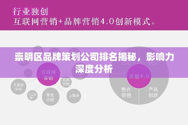 崇明區(qū)品牌策劃公司排名揭秘，影響力深度分析