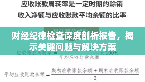 財經(jīng)紀(jì)律檢查深度剖析報告，揭示關(guān)鍵問題與解決方案