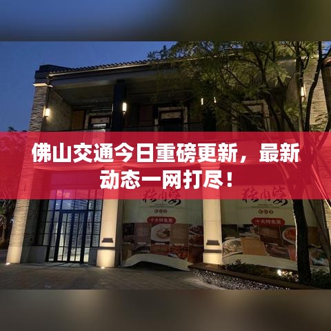 佛山交通今日重磅更新，最新動態(tài)一網打盡！