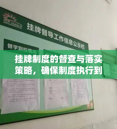 掛牌制度的督查與落實(shí)策略，確保制度執(zhí)行到位！