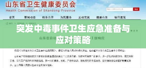 突發(fā)中毒事件衛(wèi)生應(yīng)急準(zhǔn)備與應(yīng)對策略