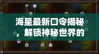 海星最新口令揭秘，解鎖神秘世界的秘密之門