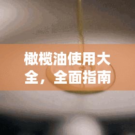 橄欖油使用大全，全面指南與小貼士，輕松掌握橄欖油的多重用途！