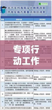 專項(xiàng)行動工作機(jī)制落實(shí)實(shí)踐，打造高效執(zhí)行體系