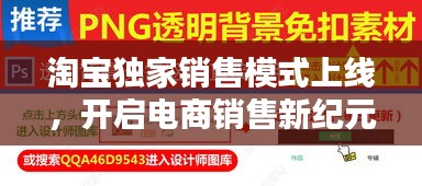 淘寶獨(dú)家銷售模式上線，開啟電商銷售新紀(jì)元