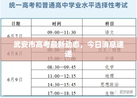 武安市高考最新動態(tài)，今日消息速遞